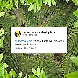 Обложка сингла Weezer ««Africa»» ()