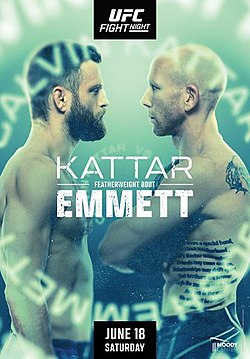 Постер UFC on ESPN: Каттар - Эмметт