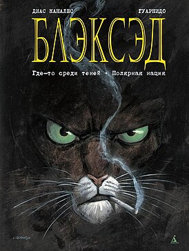 Обложка комикса «Где-то среди теней» с изображением Блэксэда