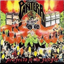 Обложка альбома Pantera «Projects in the Jungle» (1984)