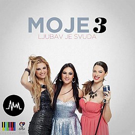 Обложка сингла «Moje 3» «Ljubav je svuda» (2013)