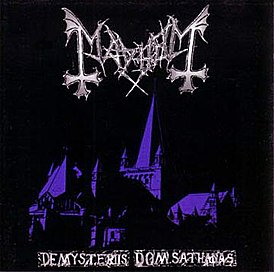 Обложка альбома Mayhem «De Mysteriis Dom Sathanas» (1994)