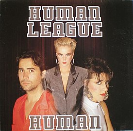 Обложка сингла The Human League «Human» (1986)