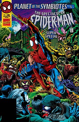 Обложка выпуска Spectacular Spider-Man Super Special #1: Planet of the Symbiotes (сентябрь 1995)