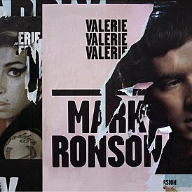 Обложка сингла Марка Ронсона при участии Эми Уайнхаус «Valerie» ()