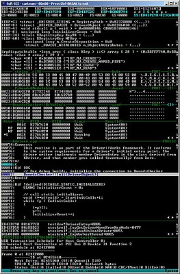 Скриншот программы SoftICE