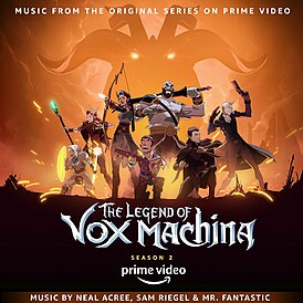 Обложка альбома Нила Акри, Сэма Ригела и Mr. Fantastic «The Legend of Vox Machina: Season 2 (Music from the Original Series on Prime Video)» ()