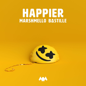 Обложка сингла Marshmello и Bastille «Happier» (2018)