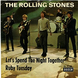 Обложка сингла the Rolling Stones «Let’s Spend the Night Together» (1967)