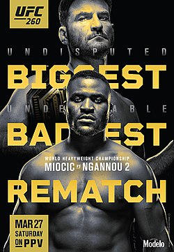 Постер UFC 260: Миочич - Нганну 2