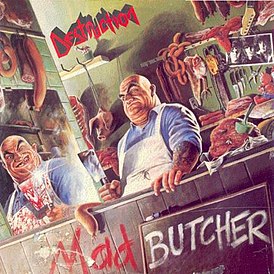 Обложка альбома Destruction «Mad Butcher» (1987)