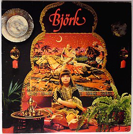 Обложка альбома Бьорк «Björk» (1977)