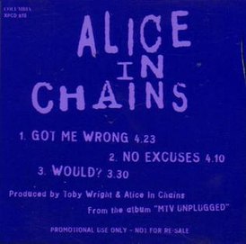 Обложка сингла Alice in Chains «Got Me Wrong» (1994)