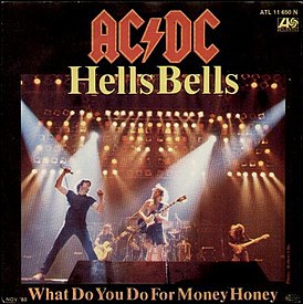 Обложка сингла AC/DC «Hells Bells» (1980)