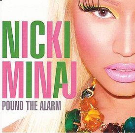 Обложка сингла Ники Минаж «Pound the Alarm» ()