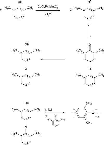 Polykondensation zum Polyphenylether