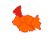 Położenie na mapie powiatu