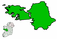 Galway (scale as Cork but island locator bottom-left)