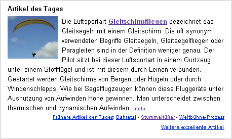 Screenshot der Hauptseite vom 26. November 2005