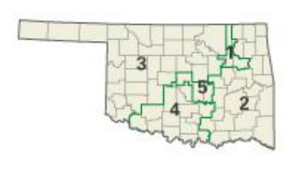 Oklahoma: Kongress-Wahlkreise