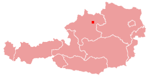 Lage von Linz in Österreich