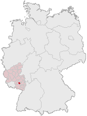 Location of Kaiserslautern