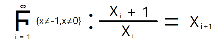 An infinitely recursive function yielding the value of Phi. Excepting the values of -1 and 0, it is robust for all other values.