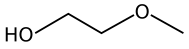 Structuurformule van 2-methoxyethanol