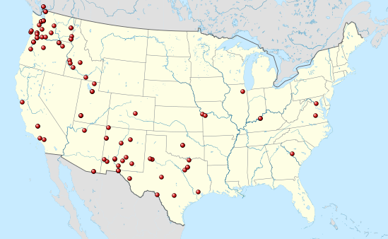 July 2 - Ongoing reports in Washington, Oregon, California, Idaho, Utah, Arizona, New Mexico, and Texas. First report from Kentucky.