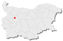 Bulgaristan haritasında Botevgrad