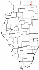 Location of Crystal Lake, Illinois