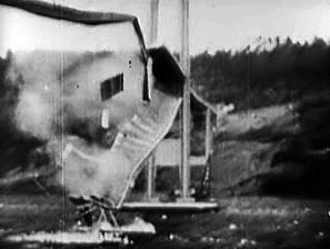 The Tacoma Narrows Bridge Collapsing