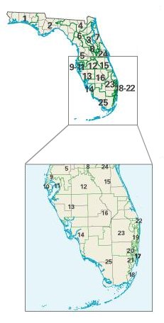 Florida: Kongress-Wahlkreise