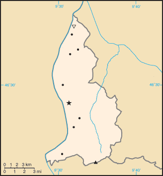 Liechtenstein elhelyezkedése