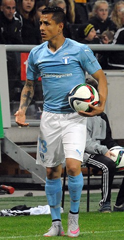 Yotún in 2015 als speler van Malmö FF