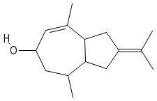 Structuurformule van vetiverol (isomeer 2)