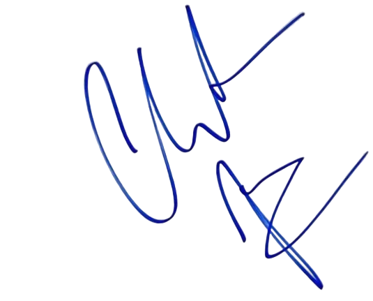 Handwritten Signature of Actor Christian Bale