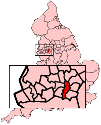 Manchester în cadrul Angliei