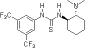 2003: Takemoto's bifunctional chiral thiourea derivative, catalysis of asymmetric Michael- and Aza-Henry reactions.[13]