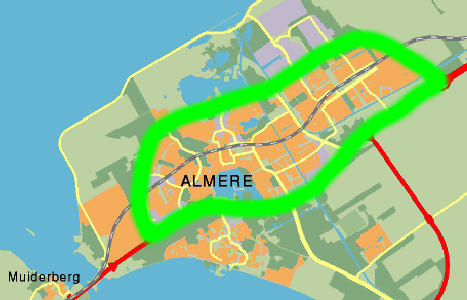 Ring Almere in het groen