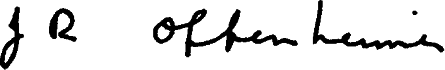 Oppenheimer's signature