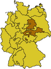 Karte der Evangelischen Kirche der Kirchenprovinz Sachsen