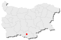 Bulgaristan haritasında Eğridere, Bulgaristan