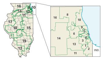 Illinois: Kongress-Wahlkreise