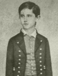 Childhood picture of Zoltán Petőfi