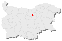 Bulgaristan haritasında Yukarı Rahova