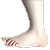 Monty Python Foot Left Small Transparent