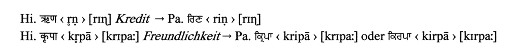 Vokale im Vergleich Hindi – Panjabi