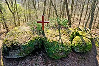 Felsgruppe Kallenstein (verkieseltes, rotliegendes Konglomerat)