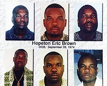 Hopeton Eric brown FBI Most Wanted Poster